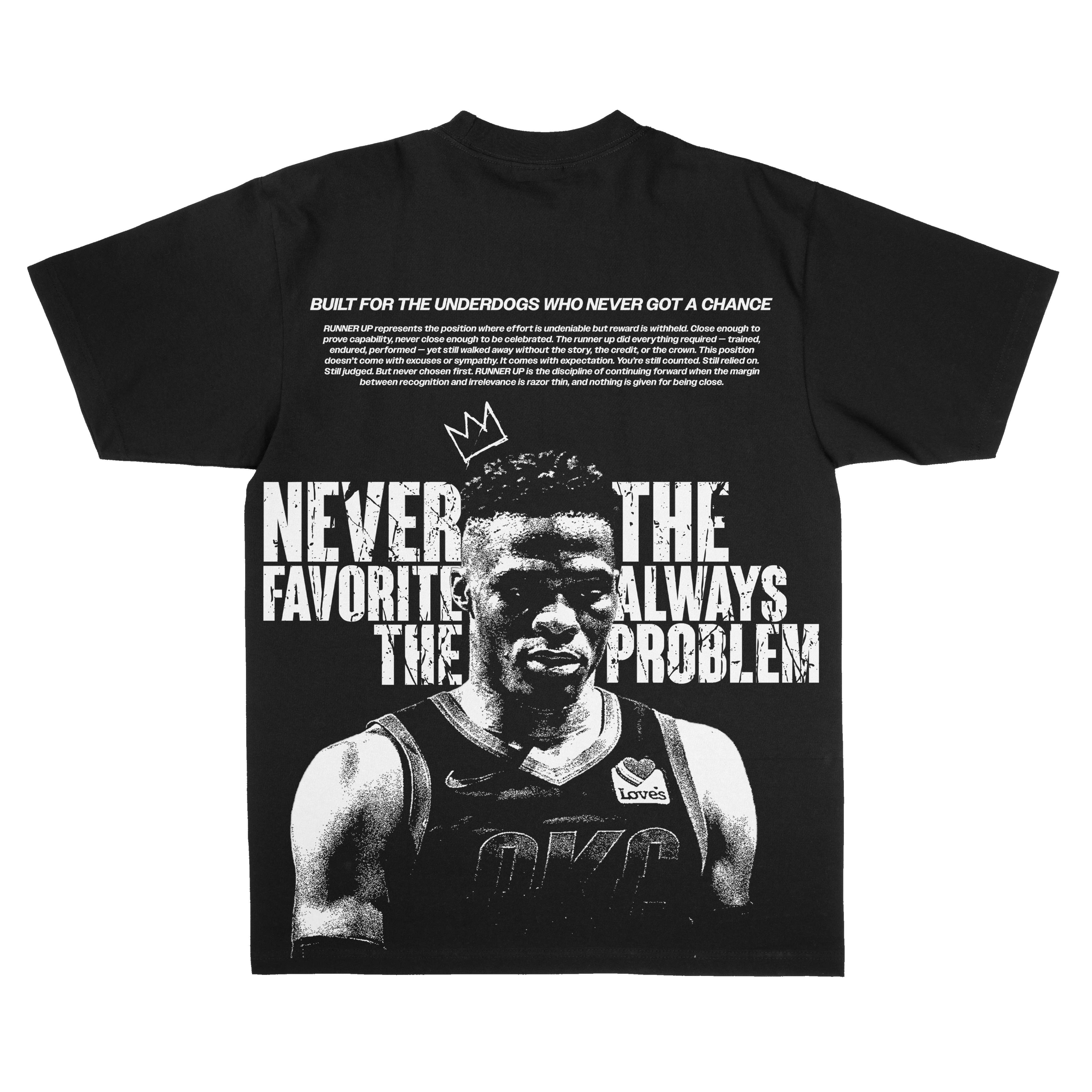 PRE-ORDER - Runner Up Oversized "Premium" Tee - Unisex - coming soon