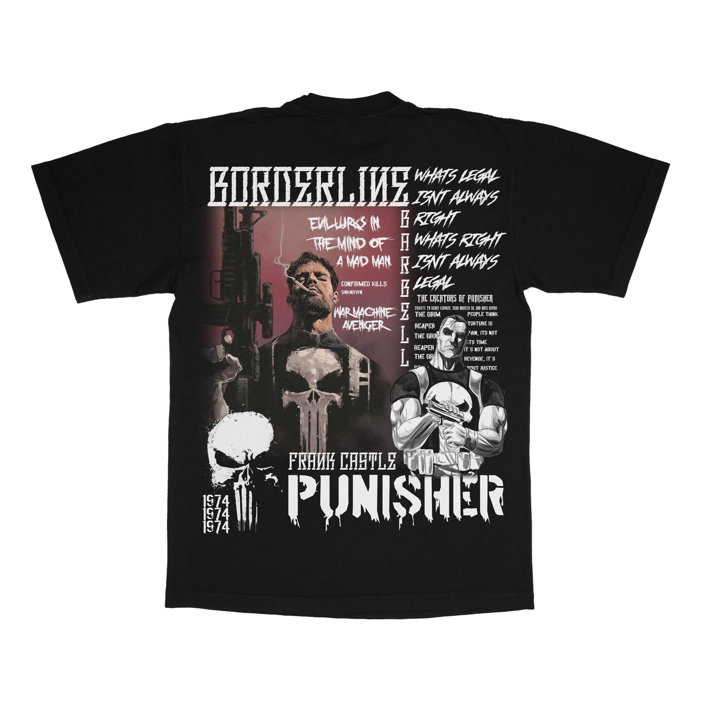 *NEW* PUNISHER "BOXCUT" STYLE TEE