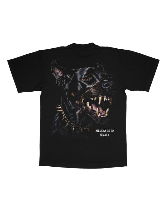 [ALL DOGS GO TO HEAVEN] "BOXCUT" STYLE TEE